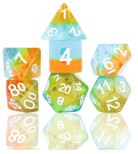 Sirius Dice Celestial Ocean Dusk Dice Set