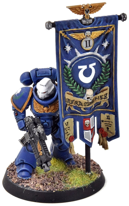 SPACE MARINES Primaris Ancient #1 WELL PAINTED 40K Ultramarines
