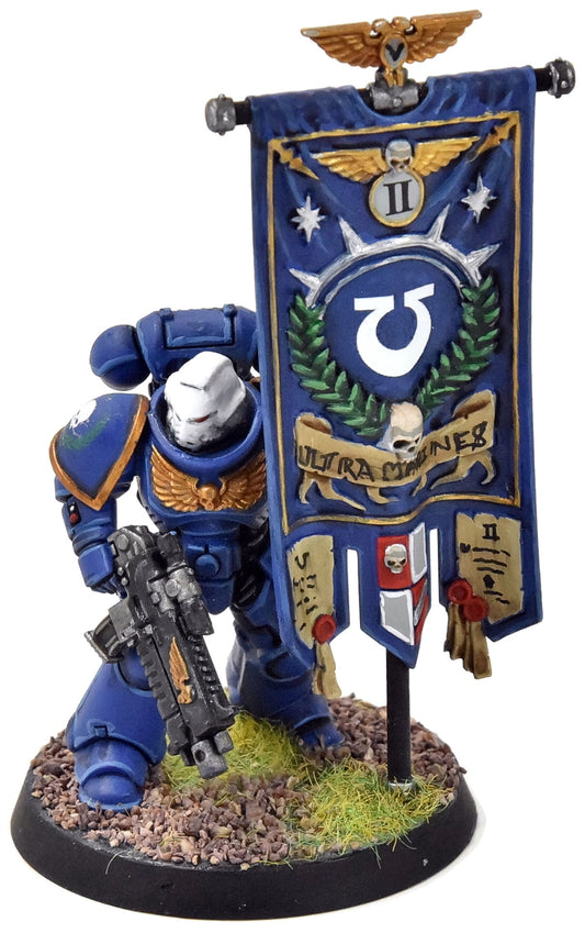 SPACE MARINES Primaris Ancient #1 WELL PAINTED 40K Ultramarines