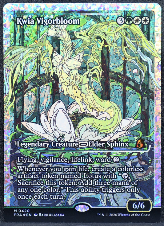 MTG Kwia Vigorbloom 0420 Reality Fracture Fracture Foil NM