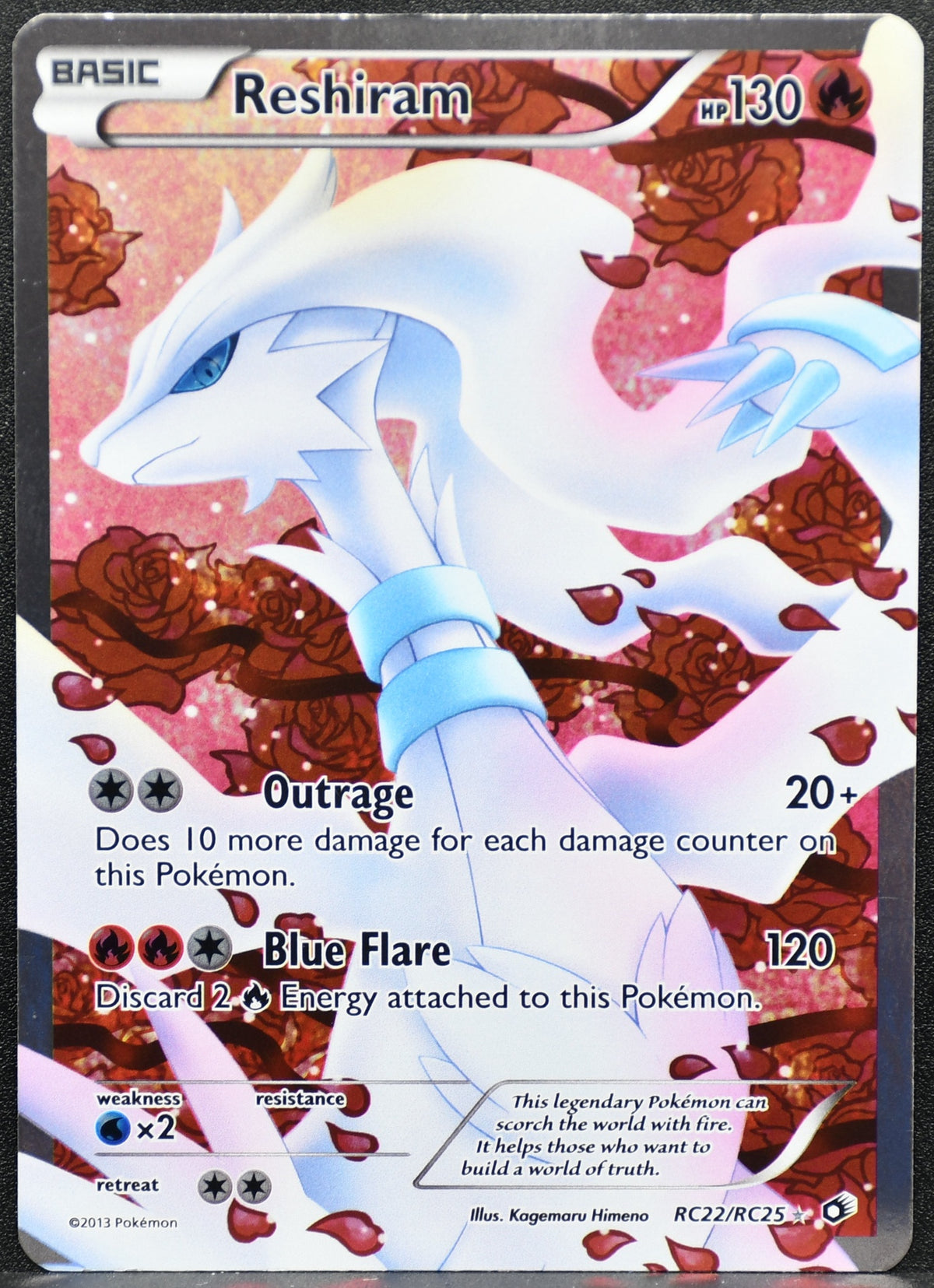 Reshiram RC22/RC25 Legendary Treasures Radiant Full Art LP