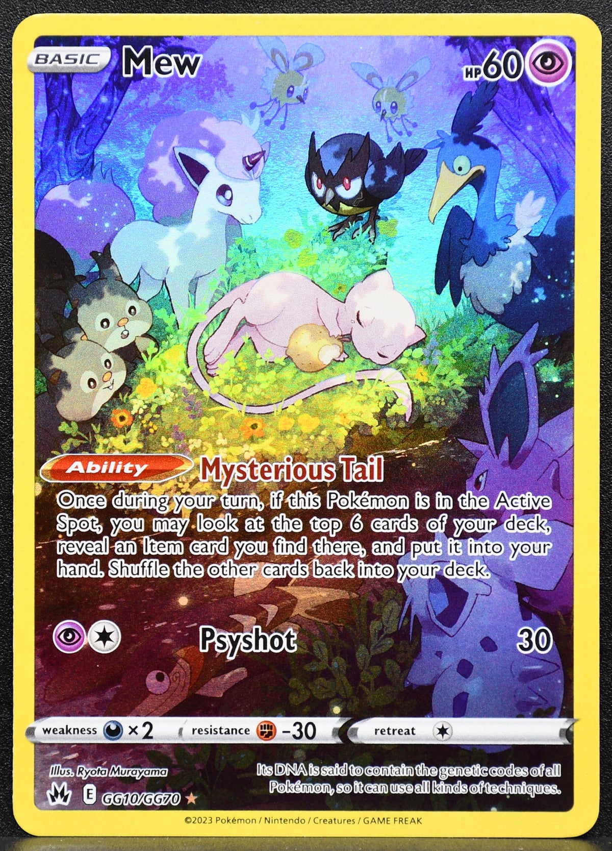 Pokemon TCG Mew GG10/GG70 Crown Zenith Galarian Gallery NM