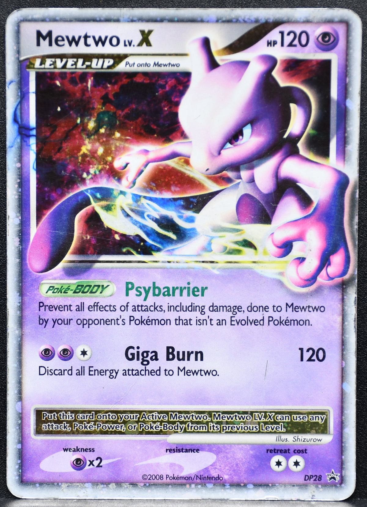 Mewtwo Lv.X DP28 Diamond & Pearl Holofoil HP