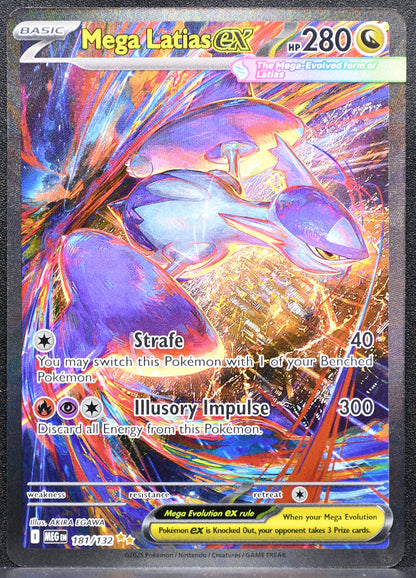 Pokemon TCG Mega Latias ex 181/132 Mega Evolution Full Art NM