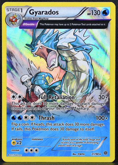 Pokemon TCG Gyarados 21/98 Ancient Origins Holofoil MP