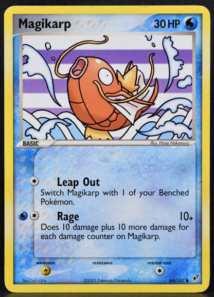 Pokemon TCG Magikarp 64/107 EX Deoxys Regular HP