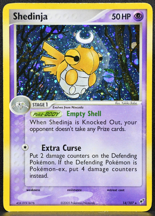 Pokemon TCG Shedinja 14/107 EX Deoxys Holofoil HP