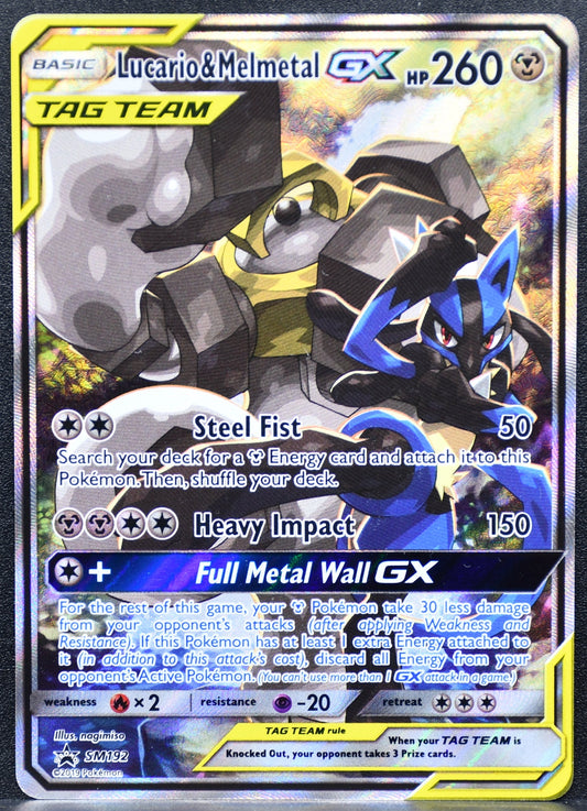 Lucario & Melmetal SM192 Sun & Mon Tag Team Full Art LP
