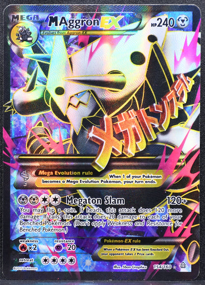 Pokemon TCG M Aggron EX 154/160 Primal Clash Holofoil HP