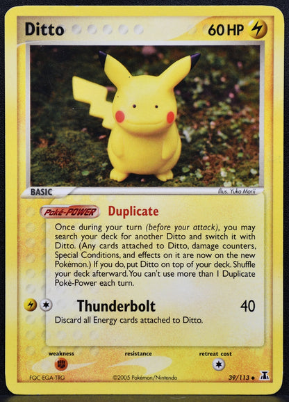 Pokemon TCG Ditto 39/113 Delta Species Regular Damaged
