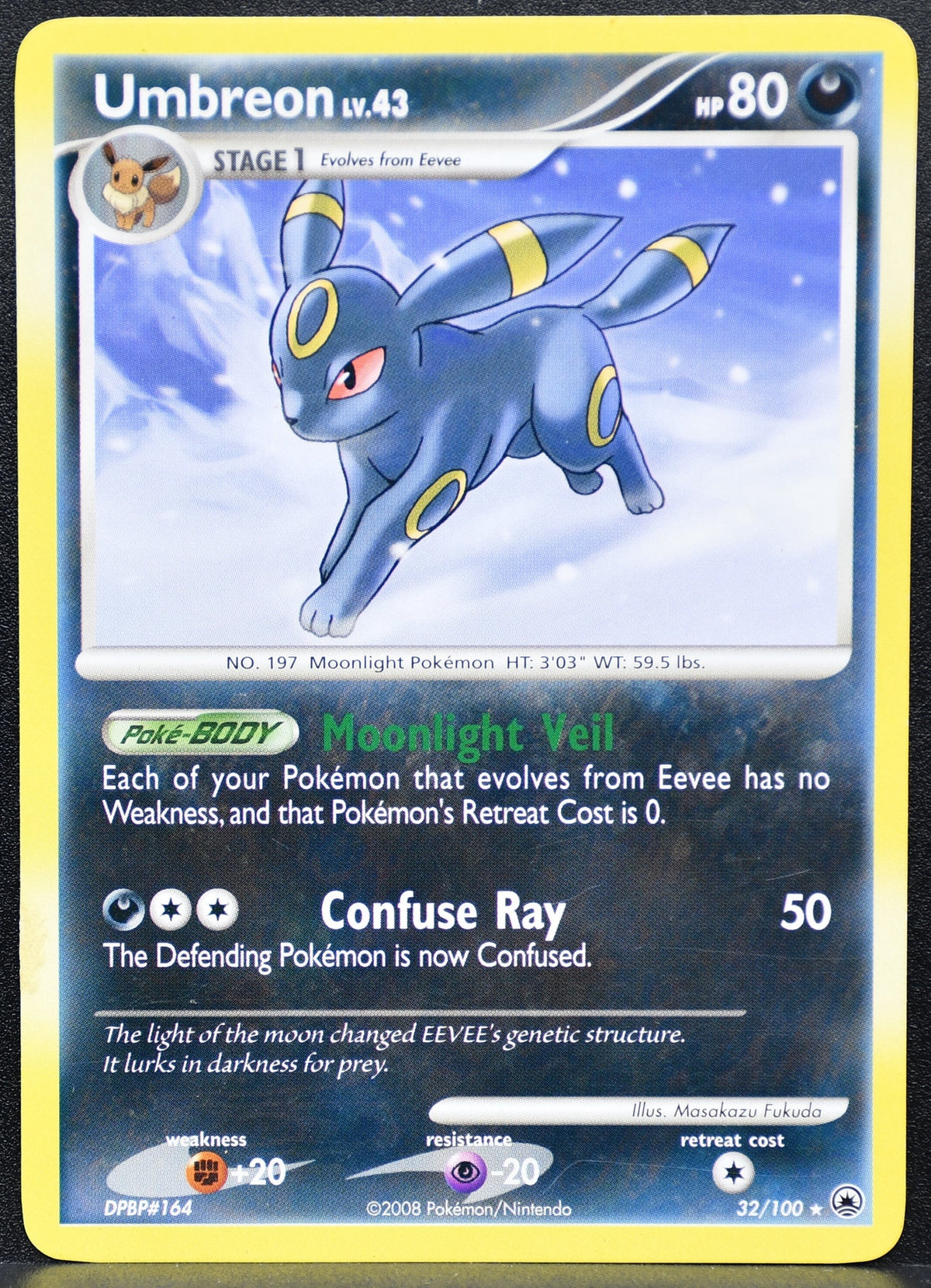 Umbreon Lv.43 32/100 Majestic Dawn Regular MP