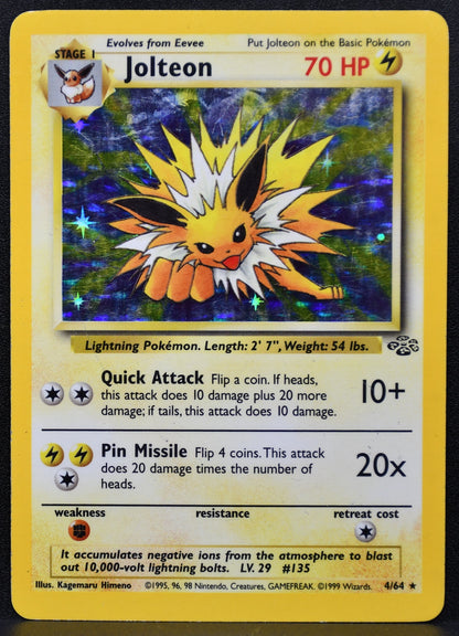 Pokemon TCG Jolteon 4/64 Jungle Holofoil HP