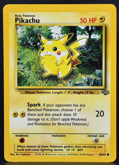 Pokemon TCG Pikachu 60/64 Jungle Regular LP