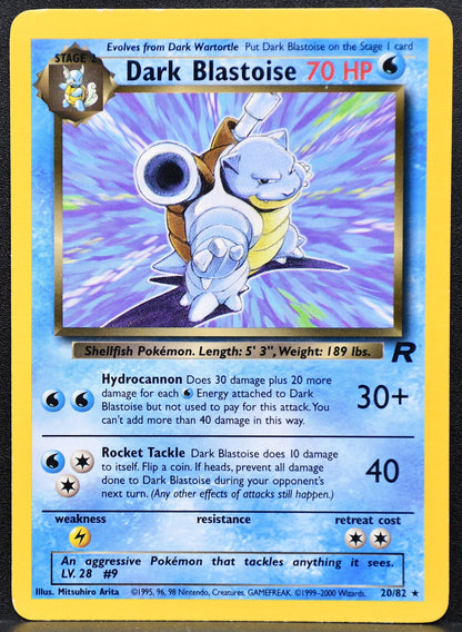 Pokemon TCG Dark Blastoise 20/82 Team Rocket Regular MP
