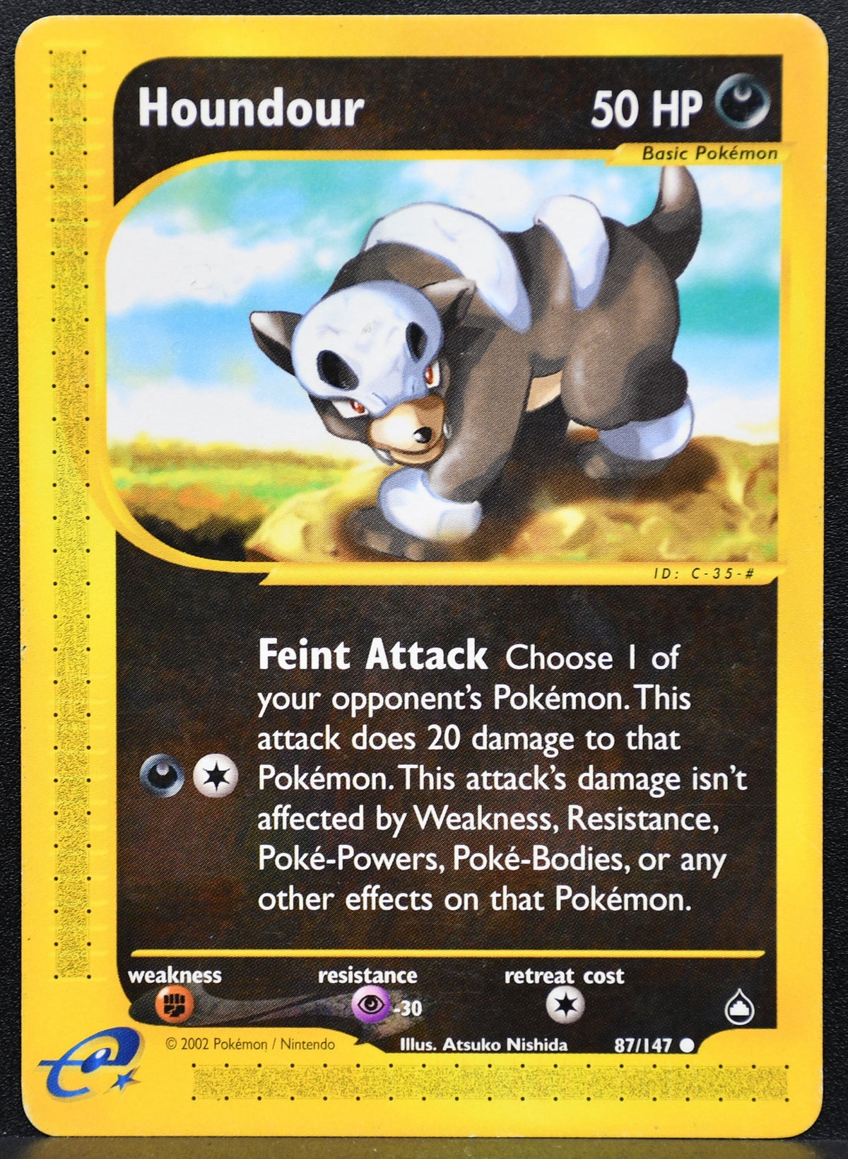 Pokemon TCG Houndour 87/147 Aquapolis Regular NM