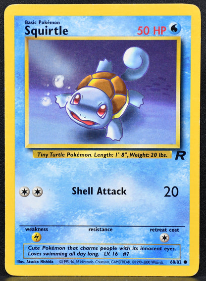 Pokemon TCG Squirtle 68/82 Team Rocket Regular MP