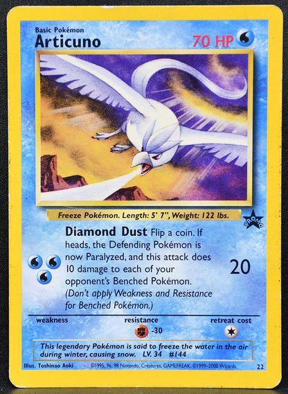 Pokemon TCG Articuno 22 Black Star Promo HP