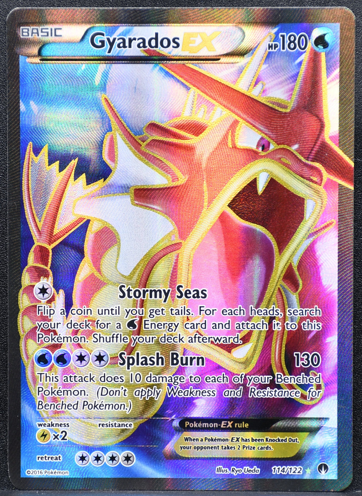 Pokemon TCG Gyarados EX 114/122 Breakpoint Full Art MP