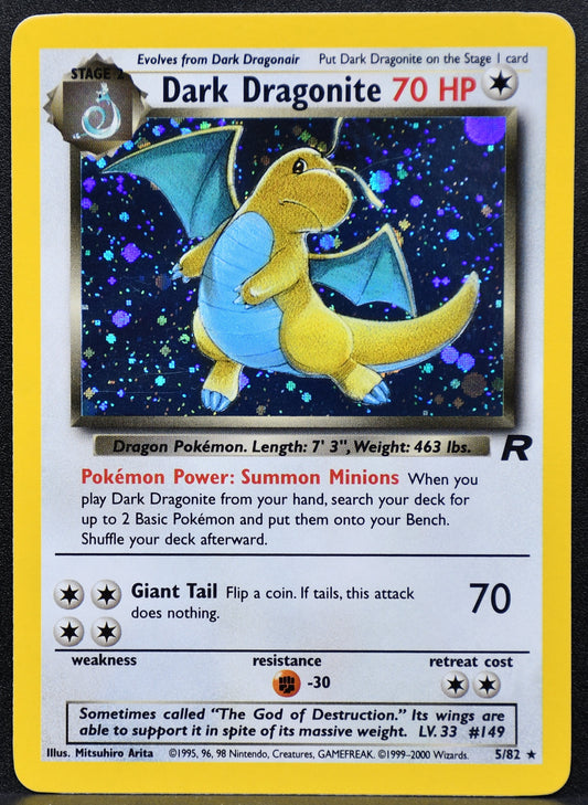 Pokemon TCG Dark Dragonite 5/82 Team Rocket Holofoil LP
