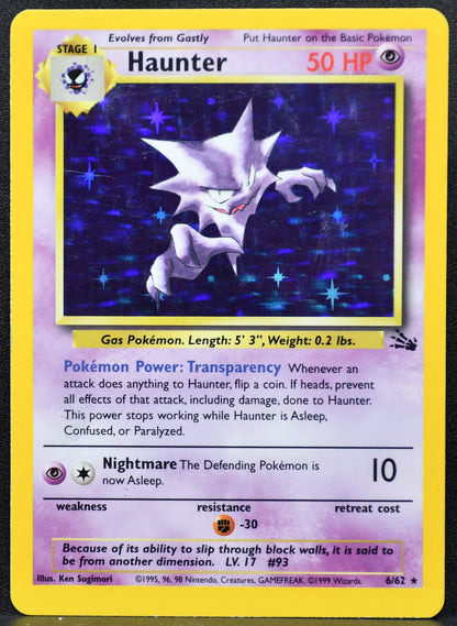 Pokemon TCG Haunter 6/62 Fossil Holofoil LP
