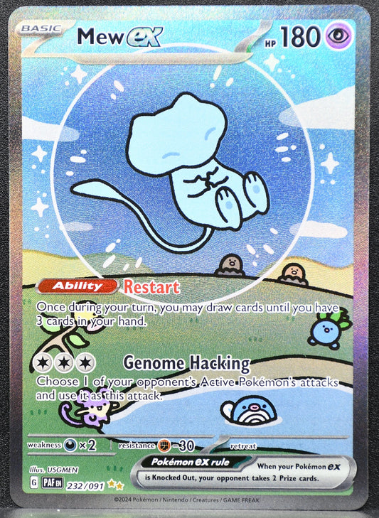 Pokemon TCG Mew ex 232/091 Paldean Fates Full Art NM
