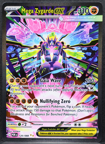 Pokemon TCG Mega Zygarde ex 120/088 Perfect Order Full Art NM