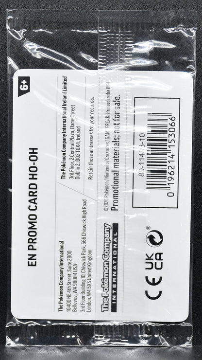 Pokemon TCG Ho-Oh 010/086 EB Games Promo Holofoil Sealed #2