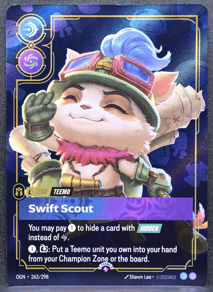 Riftbound Teemo Swift Scout Release Event Promo 263/298 NM