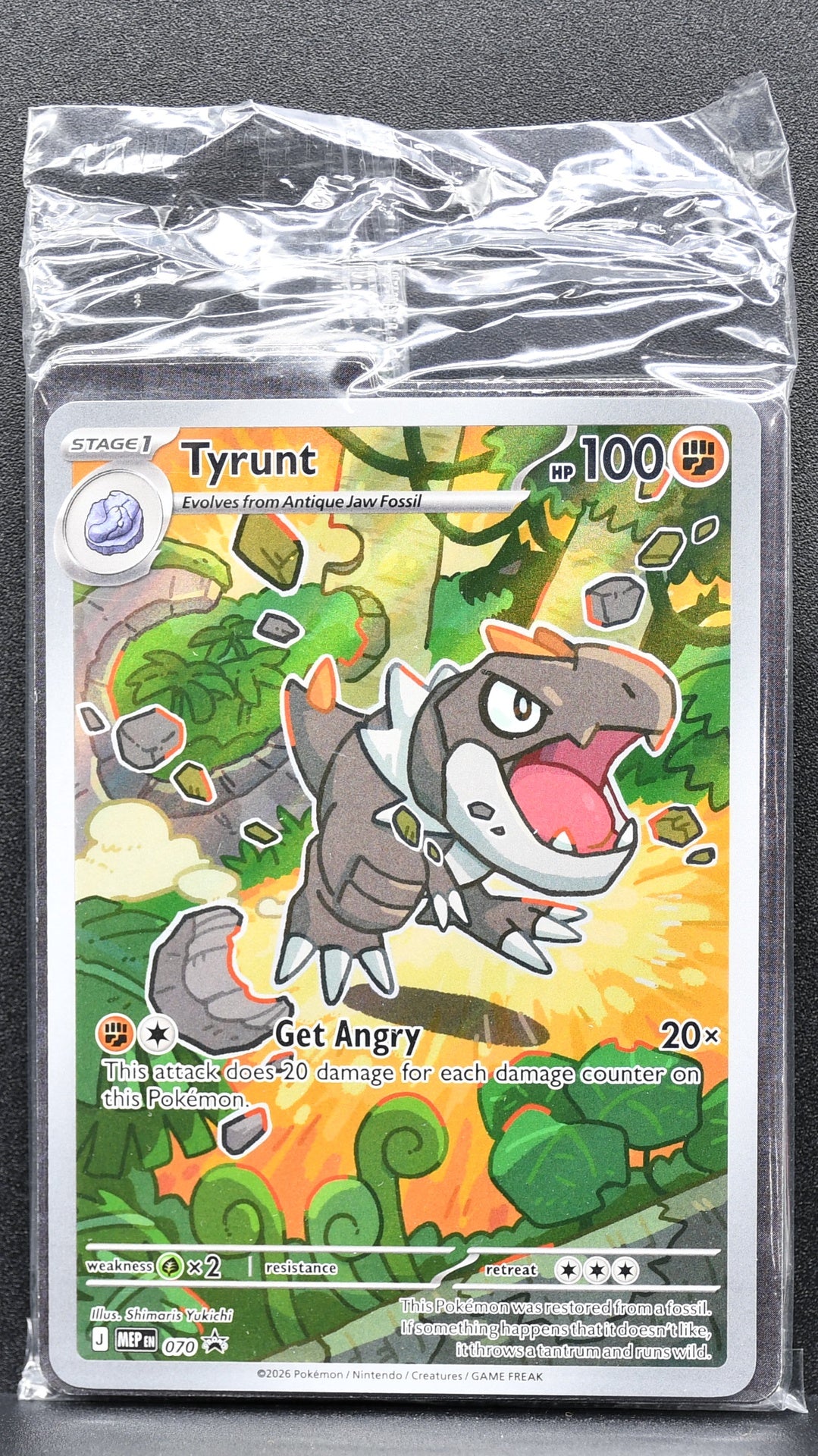 Pokemon TCG Tyrunt 070 Black Star Promo Full Art Sealed