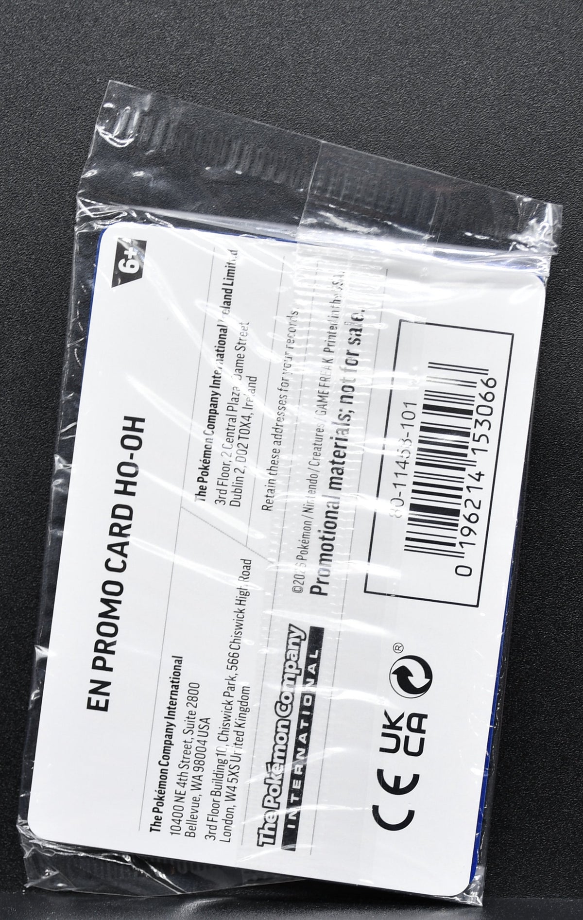 Pokemon TCG Ho-Oh 010/086 EB Games Promo Holofoil Sealed