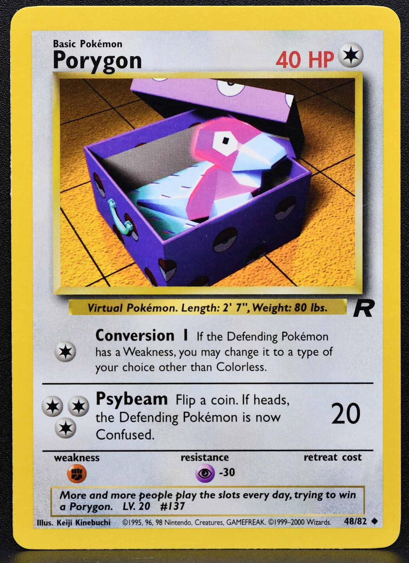 Pokemon TCG Porygon Team Rocket 48/82 Unlimited LP EN
