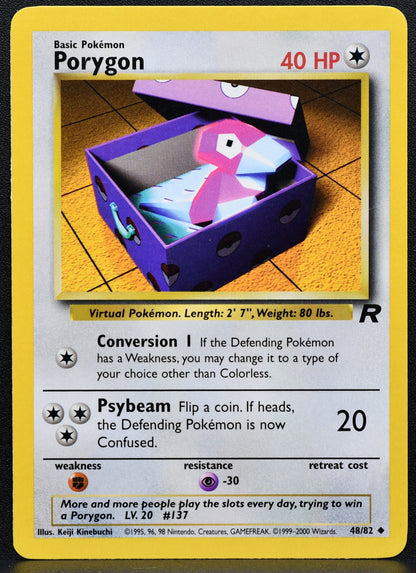 Pokemon TCG Porygon Team Rocket 48/82 Unlimited LP EN