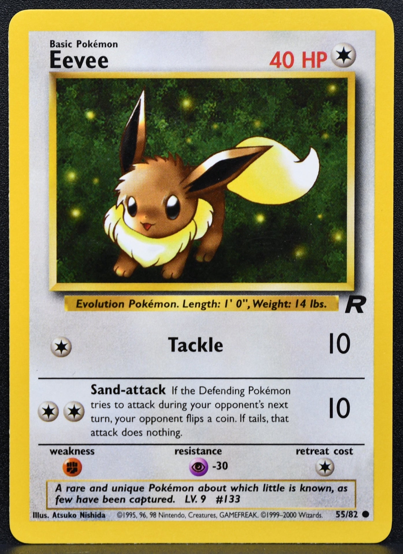 Pokemon TCG Eevee Team Rocket 55/82 Unlimited LP EN