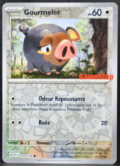Pokemon TCG Gourmelet FR 154/198 Gamestop Promo Reverse Holo NM