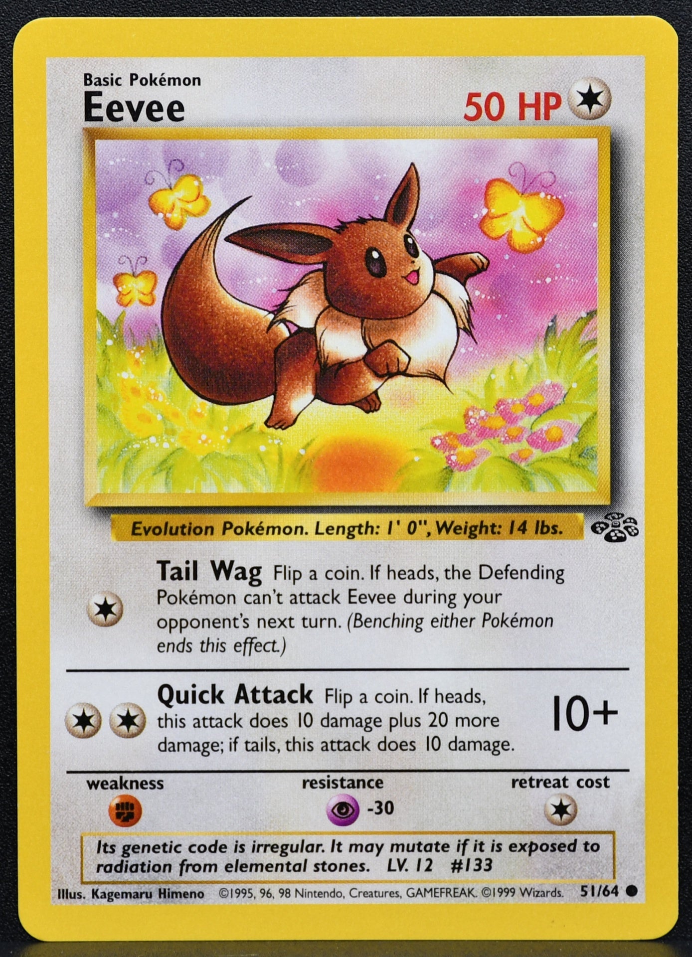 Pokemon TCG Eevee Jungle 51/64 Unlimited LP EN