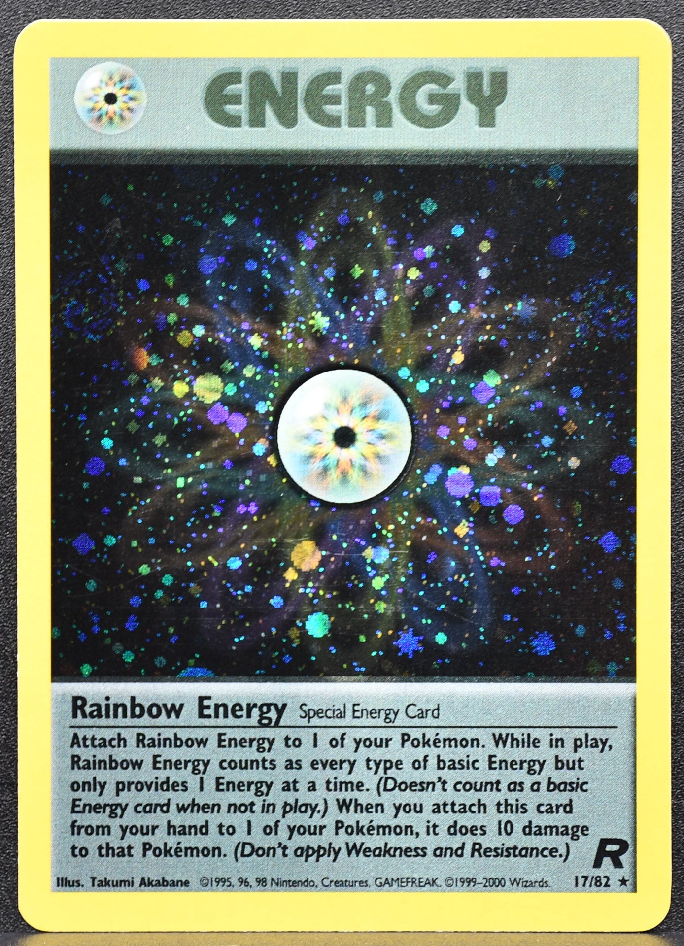 Pokemon TCG Rainbow Energy (17) Team Rocket 17/82 Unlimited Holofoil MP EN