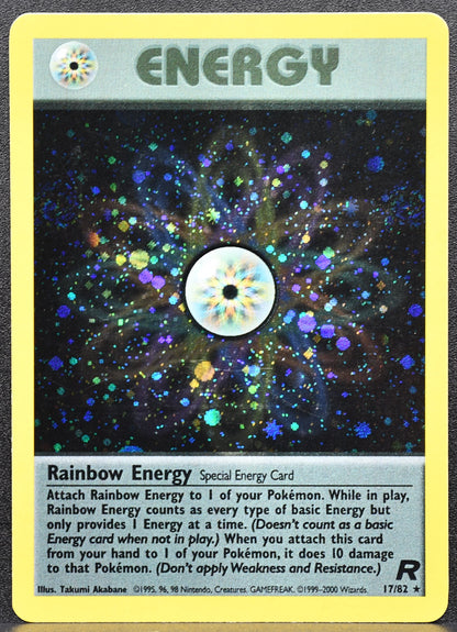 Pokemon TCG Rainbow Energy (17) Team Rocket 17/82 Unlimited Holofoil MP EN