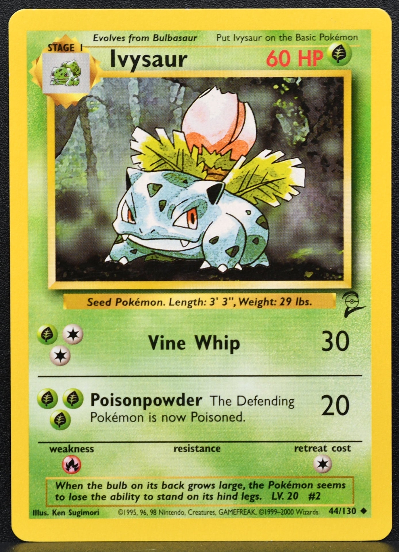 Pokemon TCG Ivysaur Base Set 2 044/130 Normal MP EN