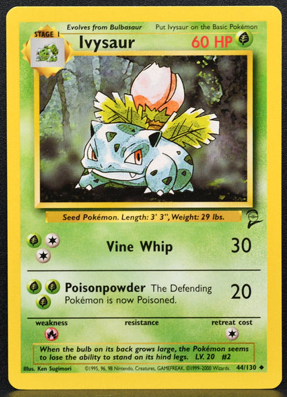 Pokemon TCG Ivysaur Base Set 2 044/130 Normal MP EN