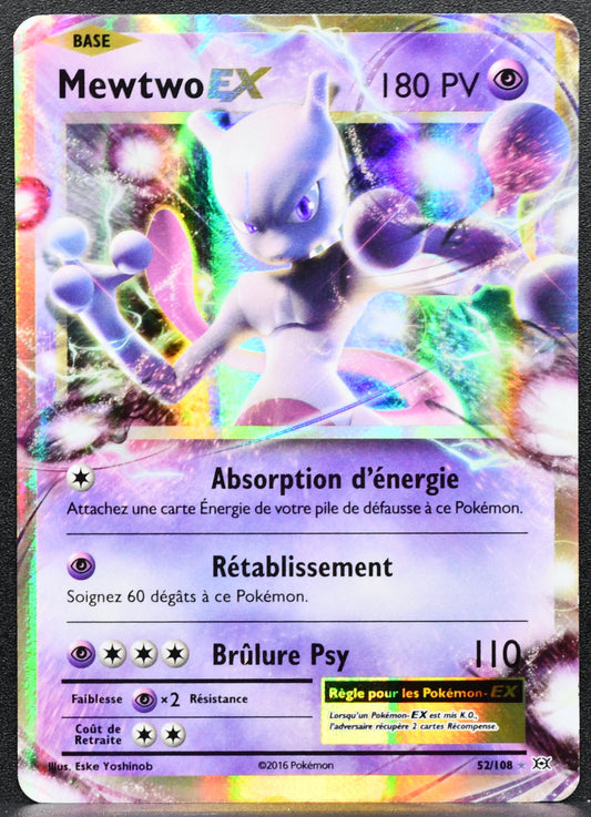 Pokemon TCG Mewtwo EX 52/108 XY - Evolutions HP FR