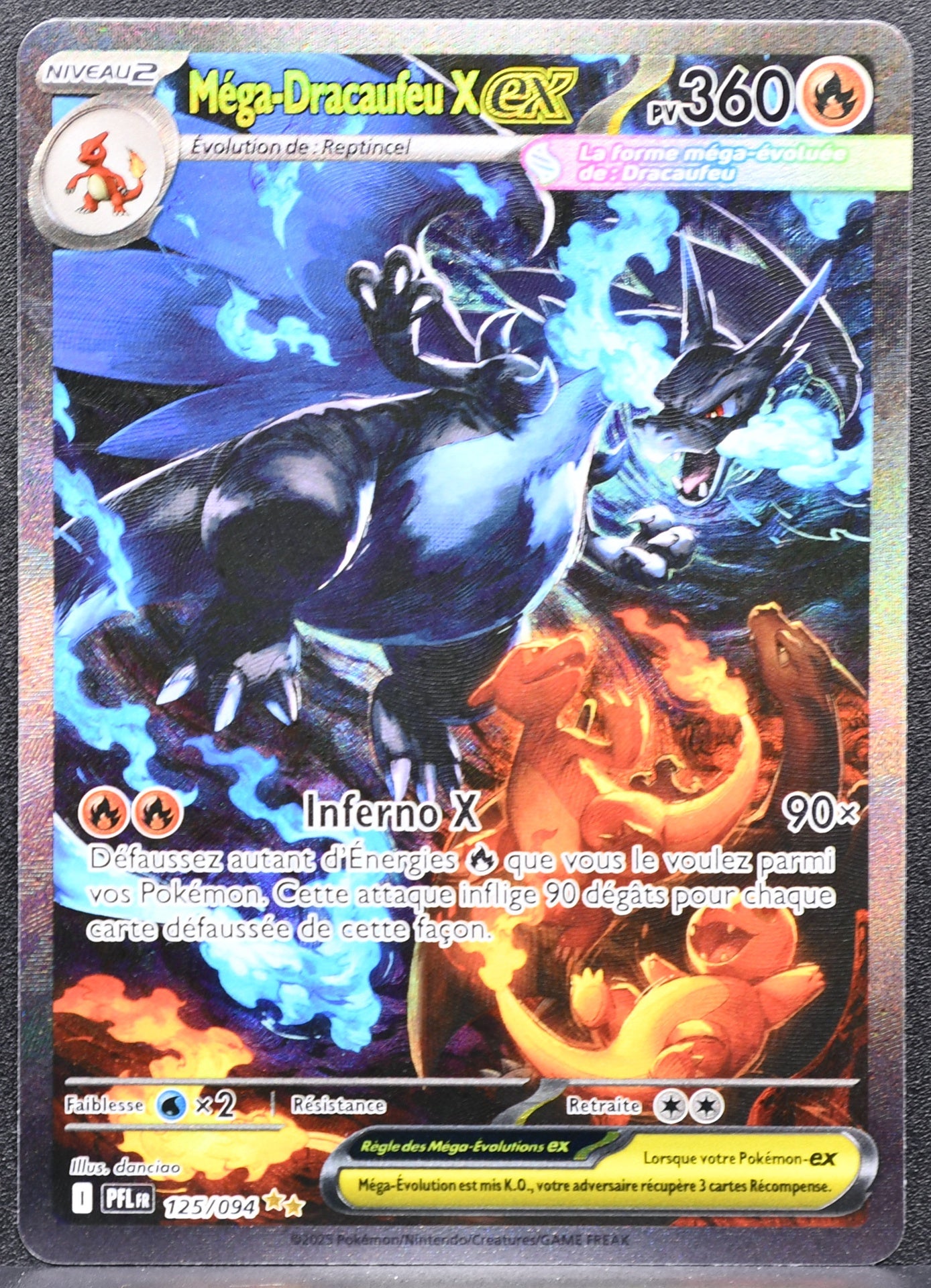 Pokemon Mega Charizard X ex Phantasmal Flames 125/094 Mega-Dracofeu X ex NM FR