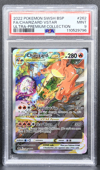 Pokemon TCG Charizard VSTAR SWSH262 Ultra Premium Collection Full Art PSA 9