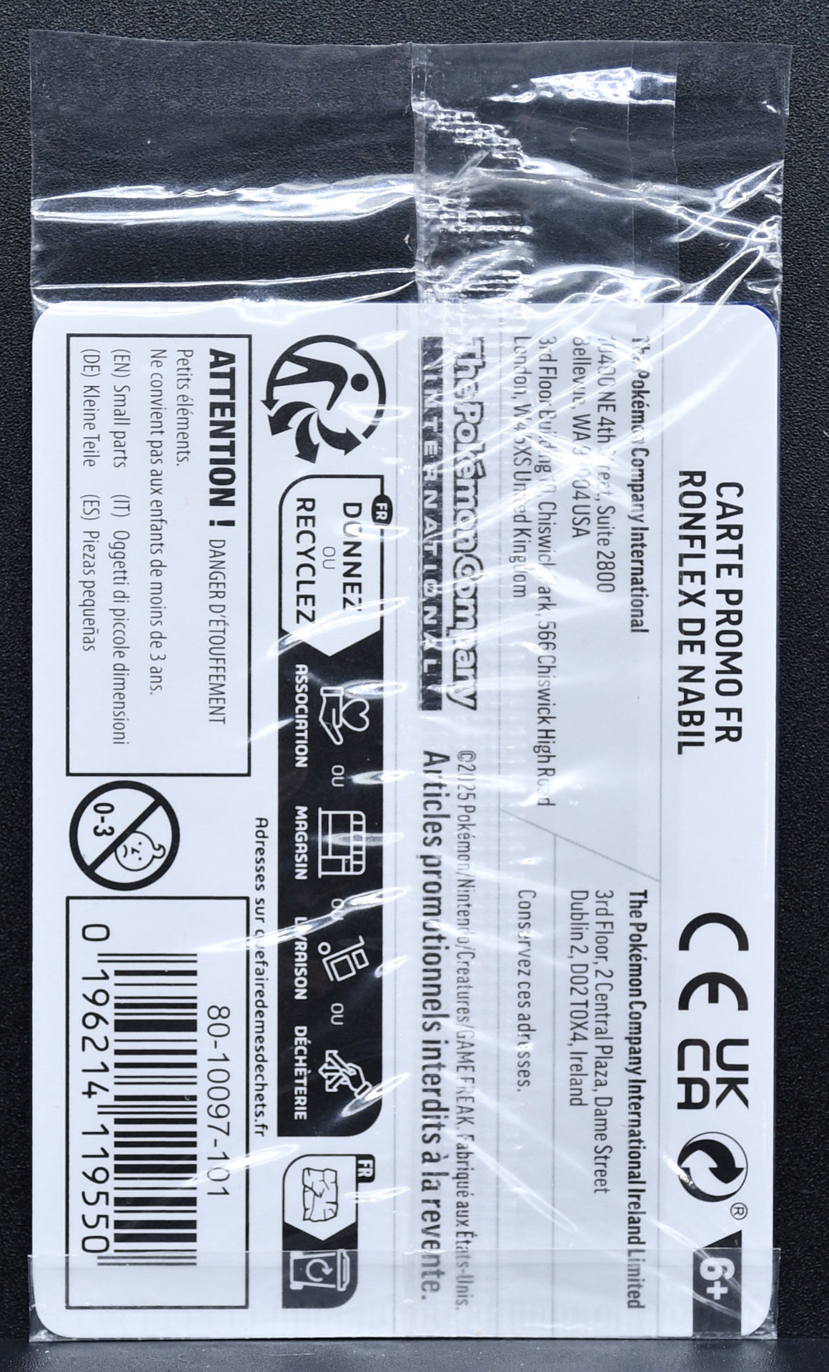 Pokemon TCG Hop'S Snorlax Ronflex de Nabil 117/159 FR Gamestop Stamped Sealed