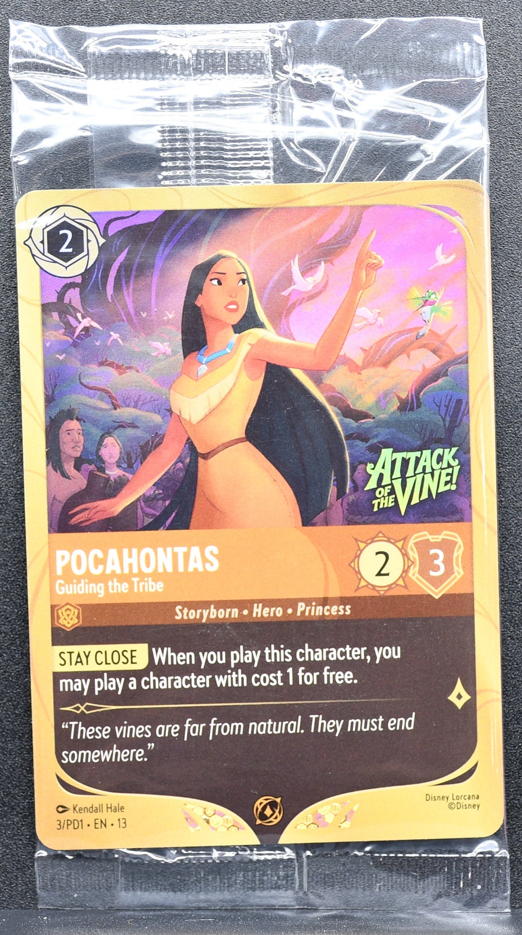 Lorcana Pocahontas Guiding the Tribe 3/PD1 EN 13 Sealed