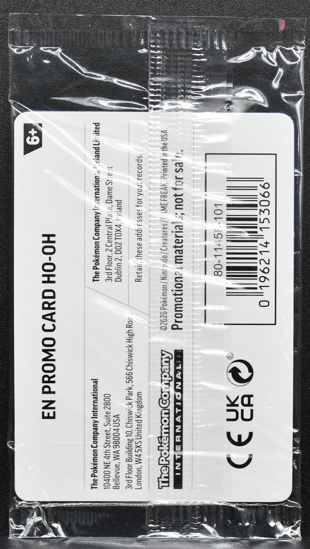 Pokemon TCG Ho-Oh 010/086 EB Games Exclusive Stamped Sealed EN