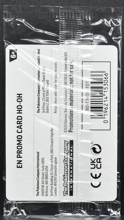 Pokemon TCG Ho-Oh 010/086 EB Games Exclusive Stamped Sealed EN