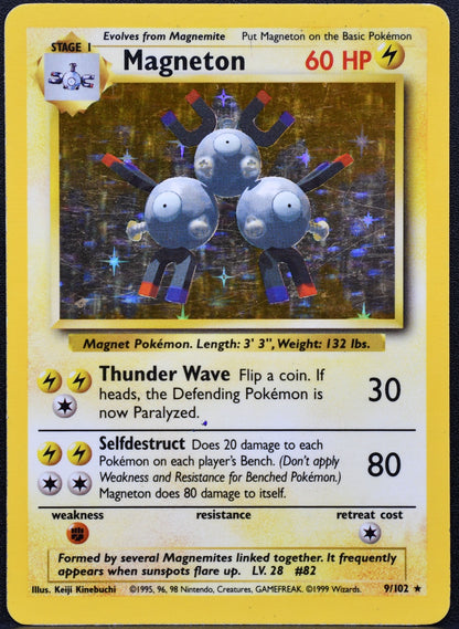 Pokémon Magneton 009/102 Base Set HP