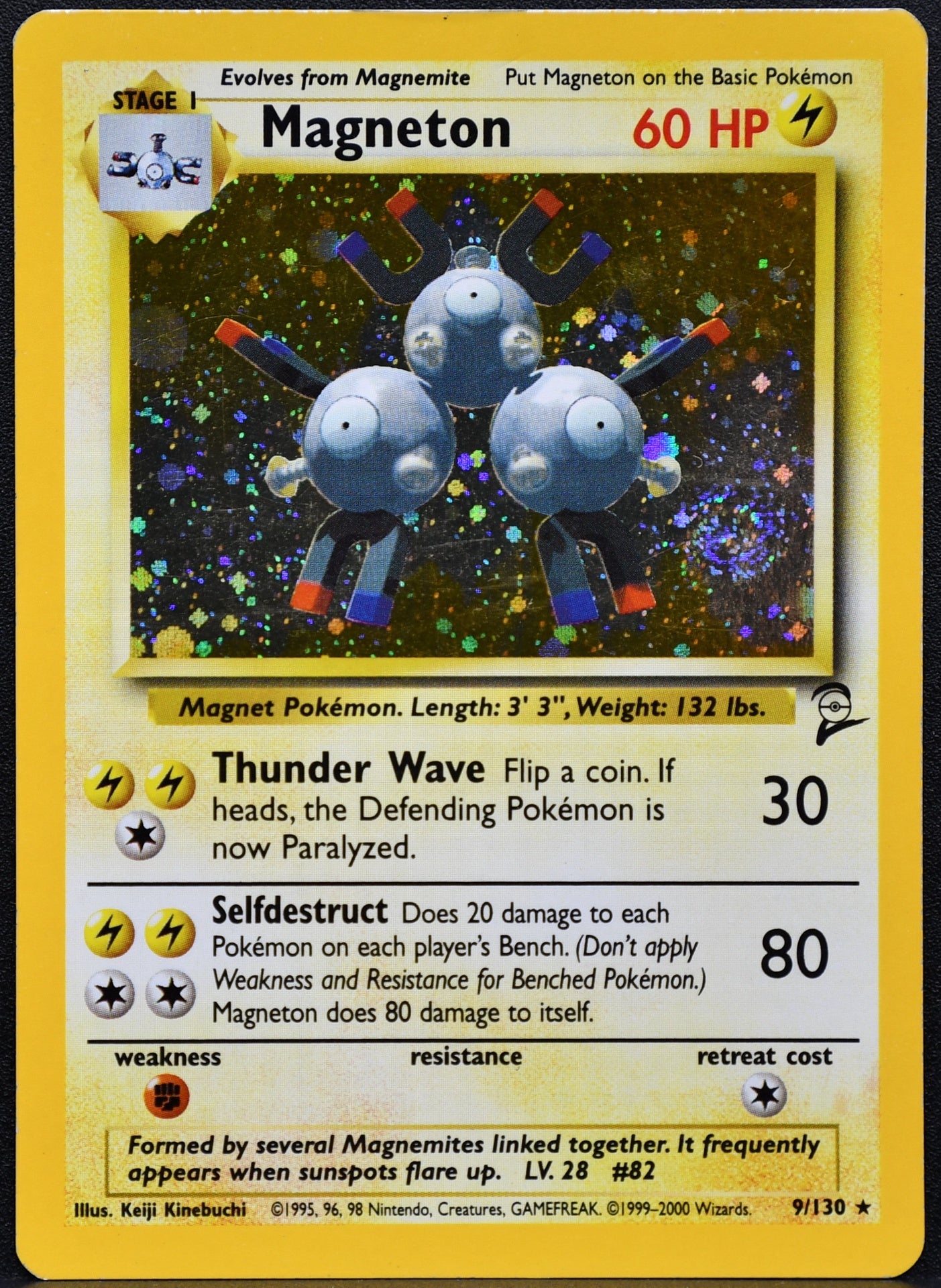 Pokémon Magneton 009/130 Base Set 2 MP