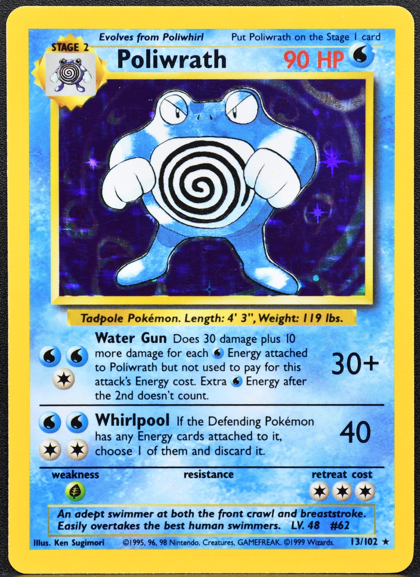 Pokémon Poliwrath 013/102 Base Set LP