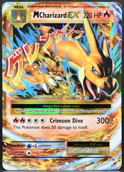 Pokémon M Charizard EX 13/108 XY - Evolutions MP OFFCENTER